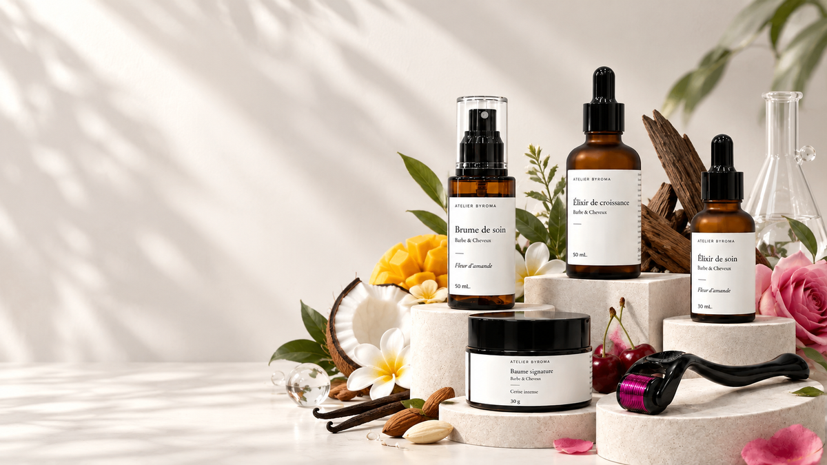 Des soins barbe & cheveux qui sentent naturellement bon.